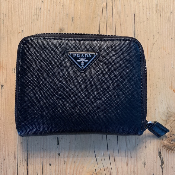 Prada Handbags - Brand New Prada Saffiano Leather zip around wallet